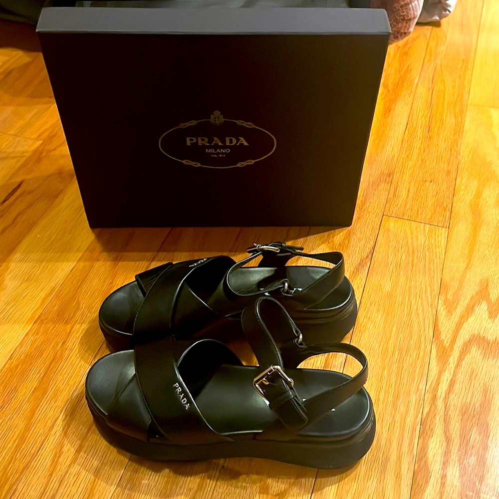 Prada dad sandals size 37